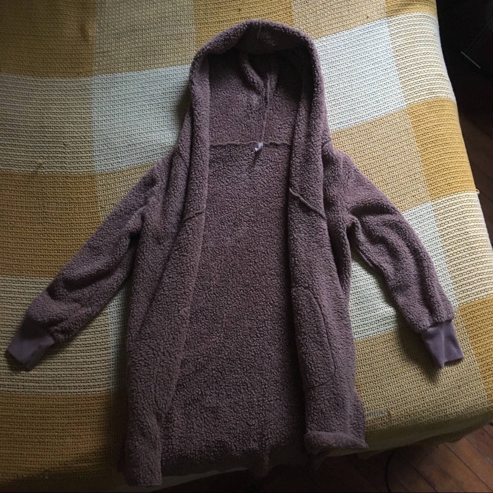Fuzzy Furry Teddy Bear Sweater Hoodie